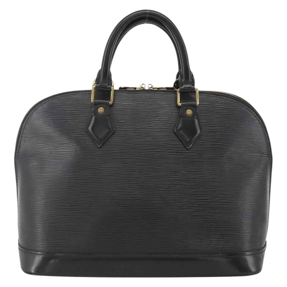 Louis Vuitton Alma Epi Leather Black Leather Handbag (Pre-Owned)