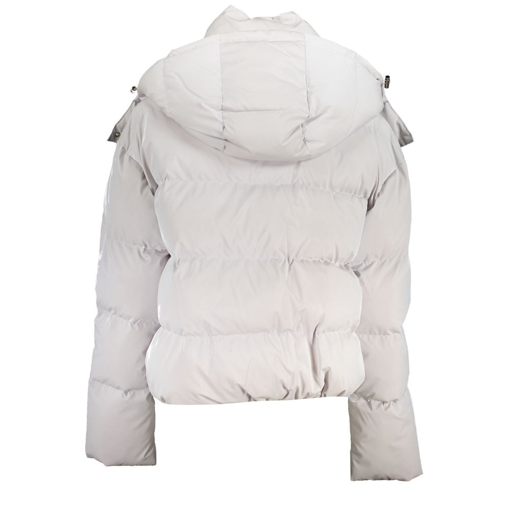 Patrizia Pepe Bianco Poliuretano Women's Women's Jacket