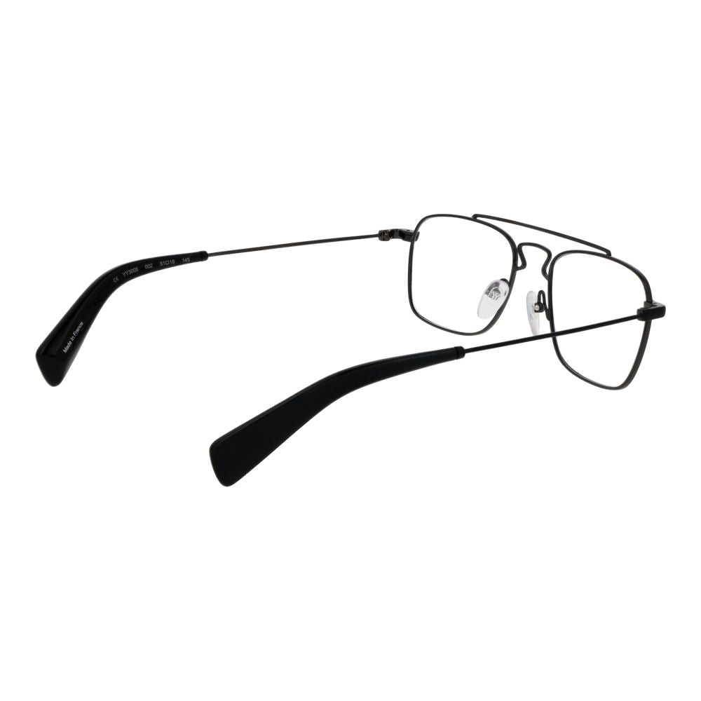 Yohji Yamamoto Black Metal Glasses Men's (Frames)