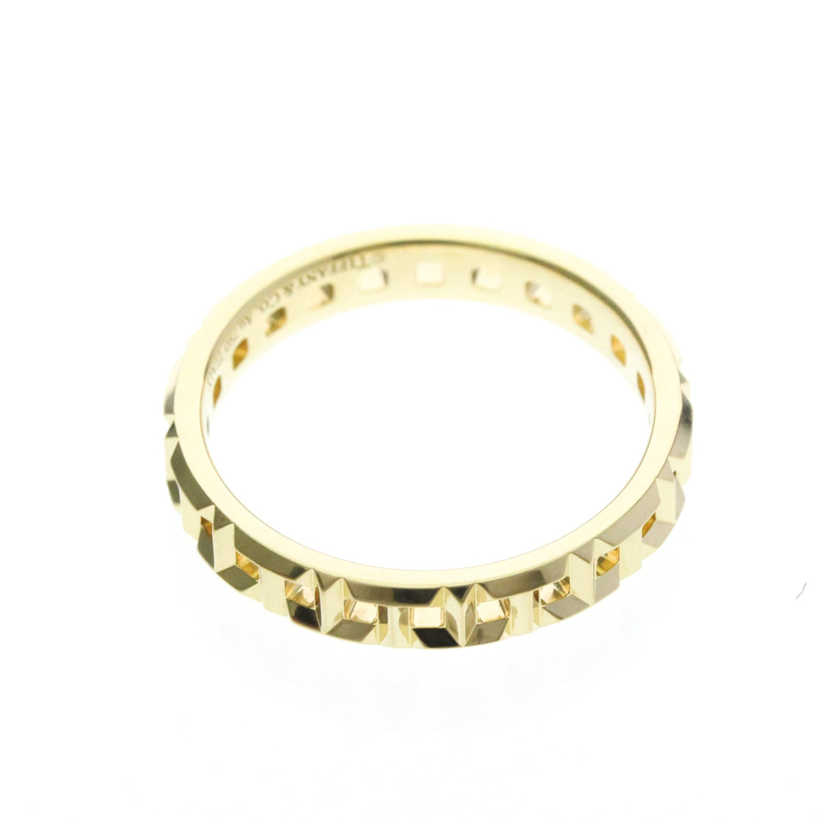 Tiffany & Co. T True 18K Yellow Gold Gold Yellow_Gold Ring Jewelry (Pre-Owned)