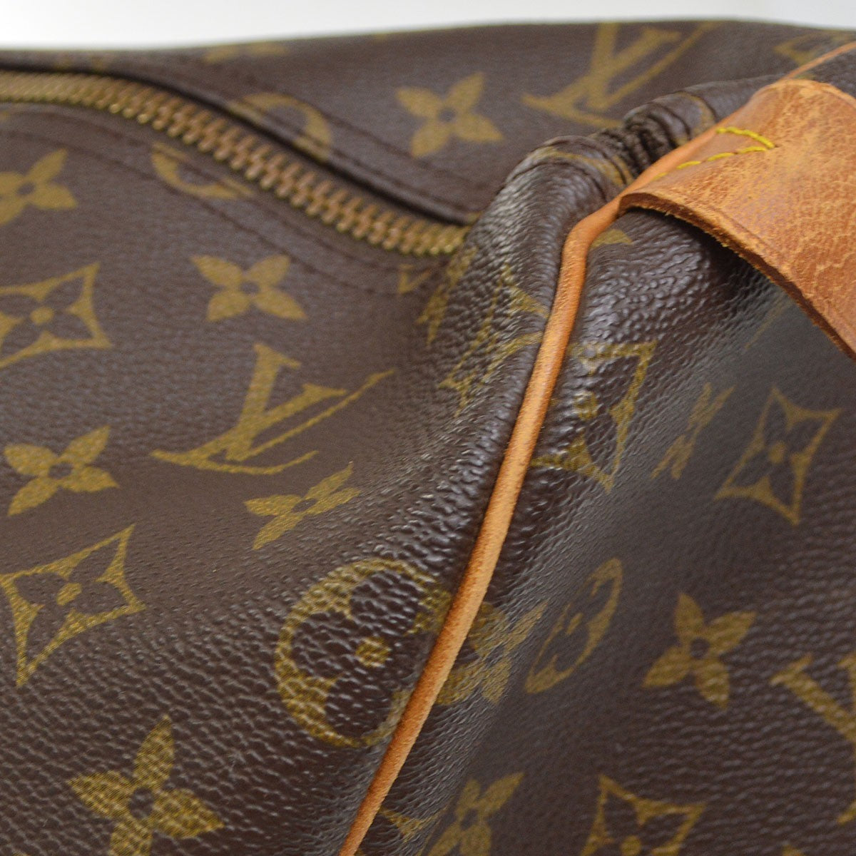 Louis Vuitton Keepall Monogram Canvas Brown Canvas Travel Bag Bag (Pre-Owned)