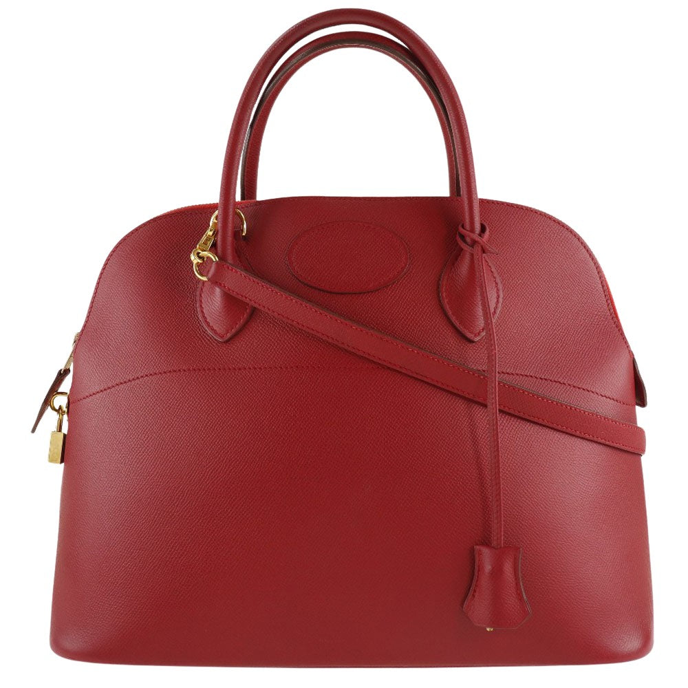 Hermès Bolide Red Leather Handbag (Pre-Owned)