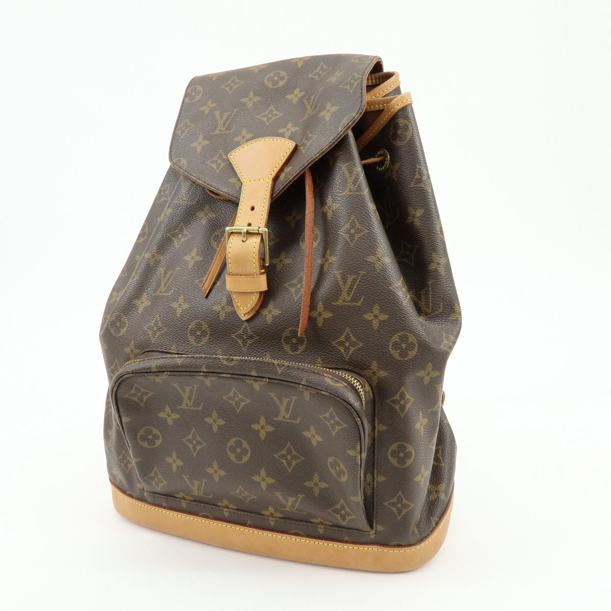 Louis Vuitton Vintage Montsouris Monogram Canvas Brown Canvas Backpack Bag (Pre-Owned)