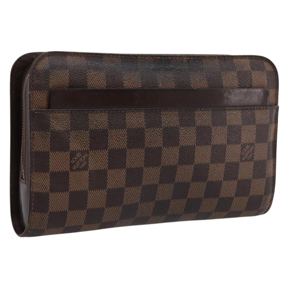 Louis Vuitton Pochette Saint Louis Damier Brown Canvas Clutche & Pouche Bag (Pre-Owned)