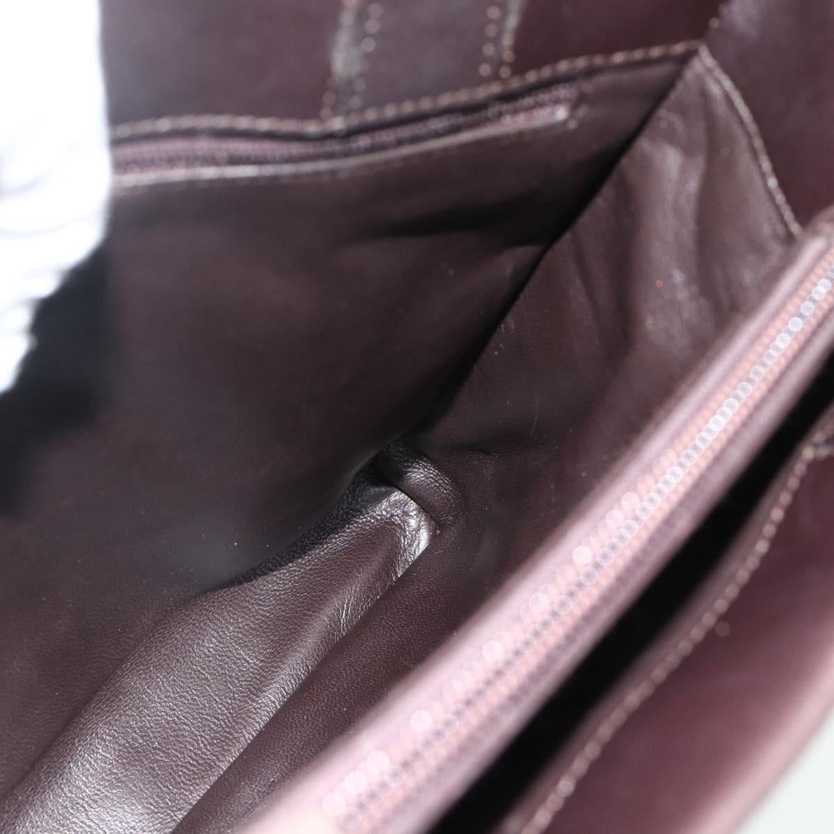 Gucci Vintage Leather Brown Leather Handbag (Pre-Owned)