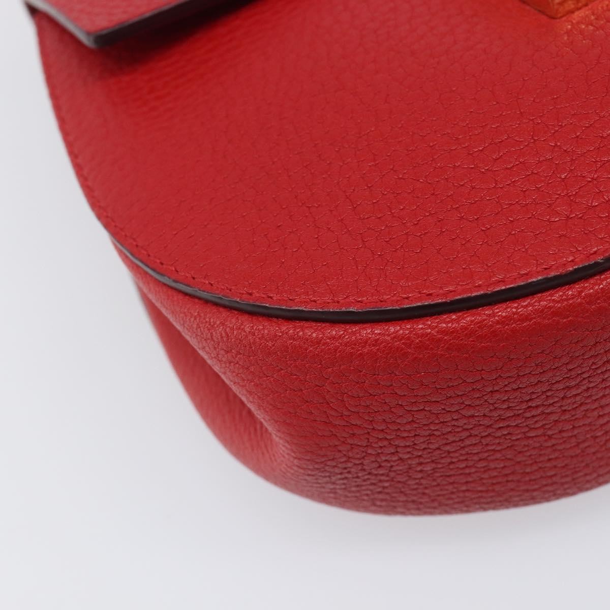 Chloe Drew Leather Red Leather Crossbody Bag Bag (Pre-Owned)