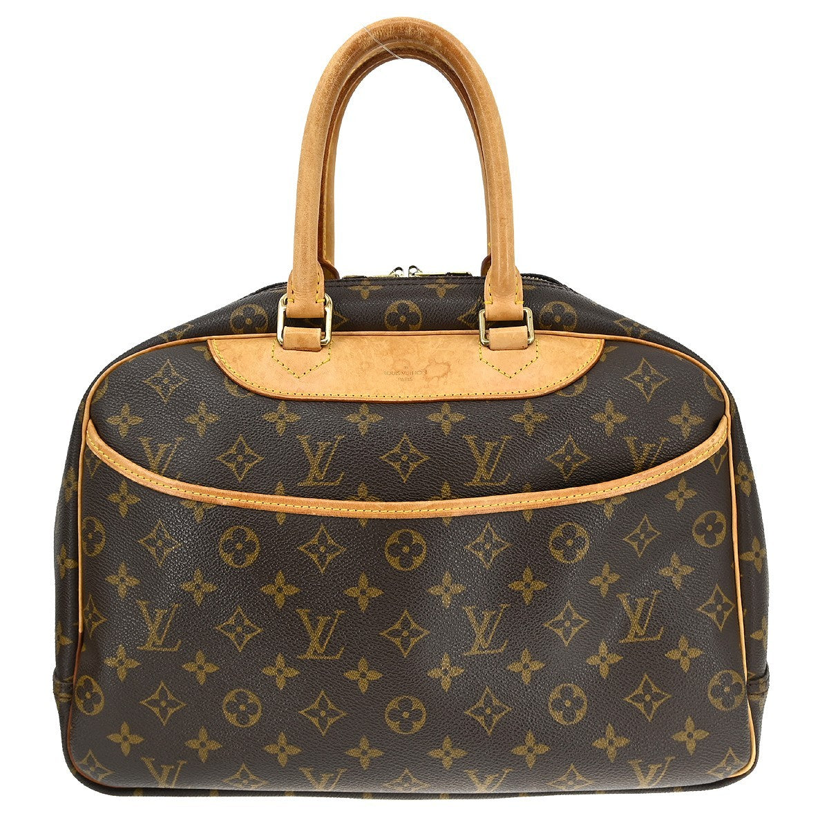 Louis Vuitton Deauville Monogram Canvas Brown Canvas Handbag (Pre-Owned)