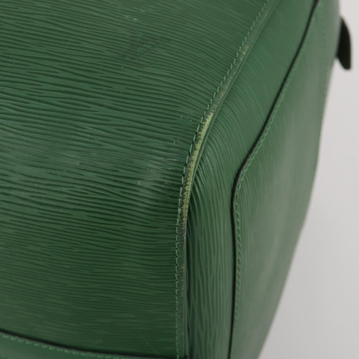 Louis Vuitton Keepall Bag Epi Leather Green Leather Travel Bag Bag (Pre-Owned)