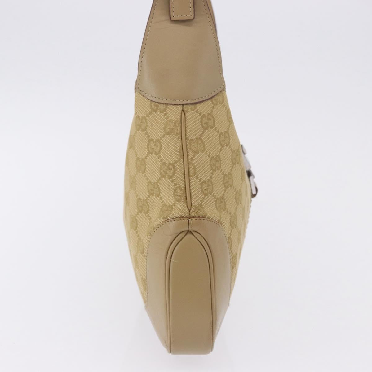 Gucci Jackie Canvas Beige Canvas Handbag (Pre-Owned)