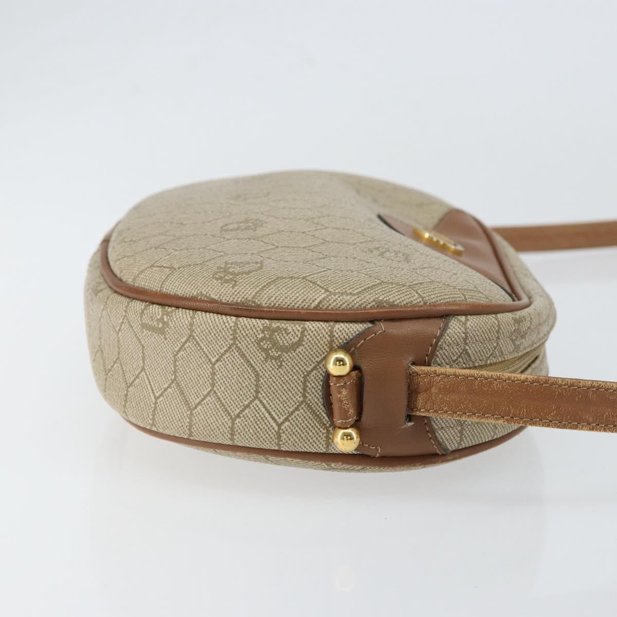 Christian Dior Vintage Honeycomb Canvas Beige Canvas Shoulder Bag Bag (Pre-Owned)