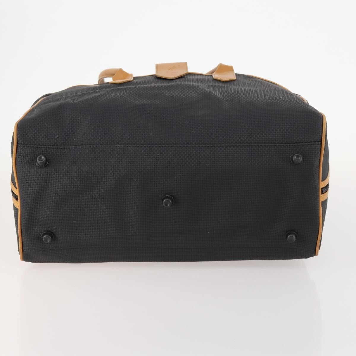 Saint Laurent Vintage Boston Pvc Leather Black Pvc Travel Bag Bag (Pre-Owned)