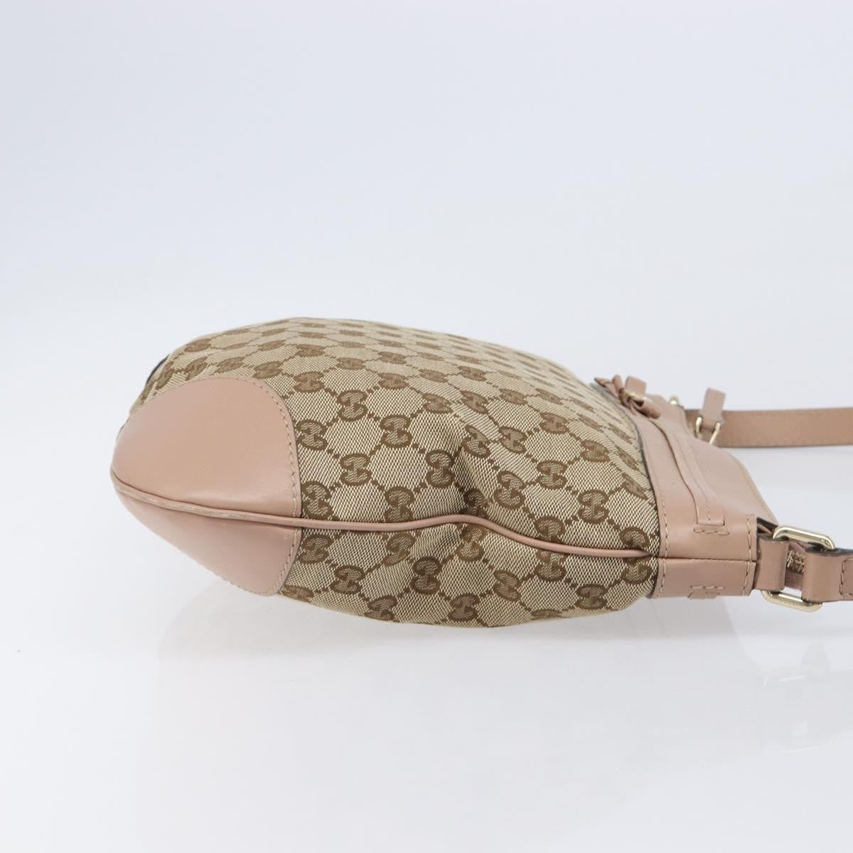 Gucci Mayfair Messenger Gg Canvas And Leather Beige Canvas Shoulder Bag Bag (Pre-Owned)