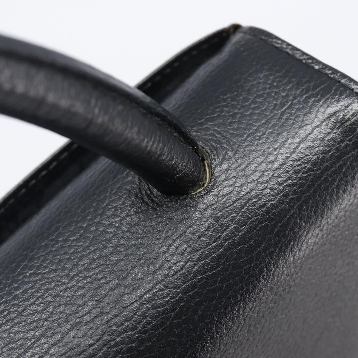 Saint Laurent Handbag Leather Black Leather Handbag (Pre-Owned)