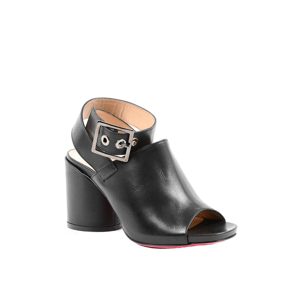 Dee Ocleppo Black Leather High Heel Women's Pumps