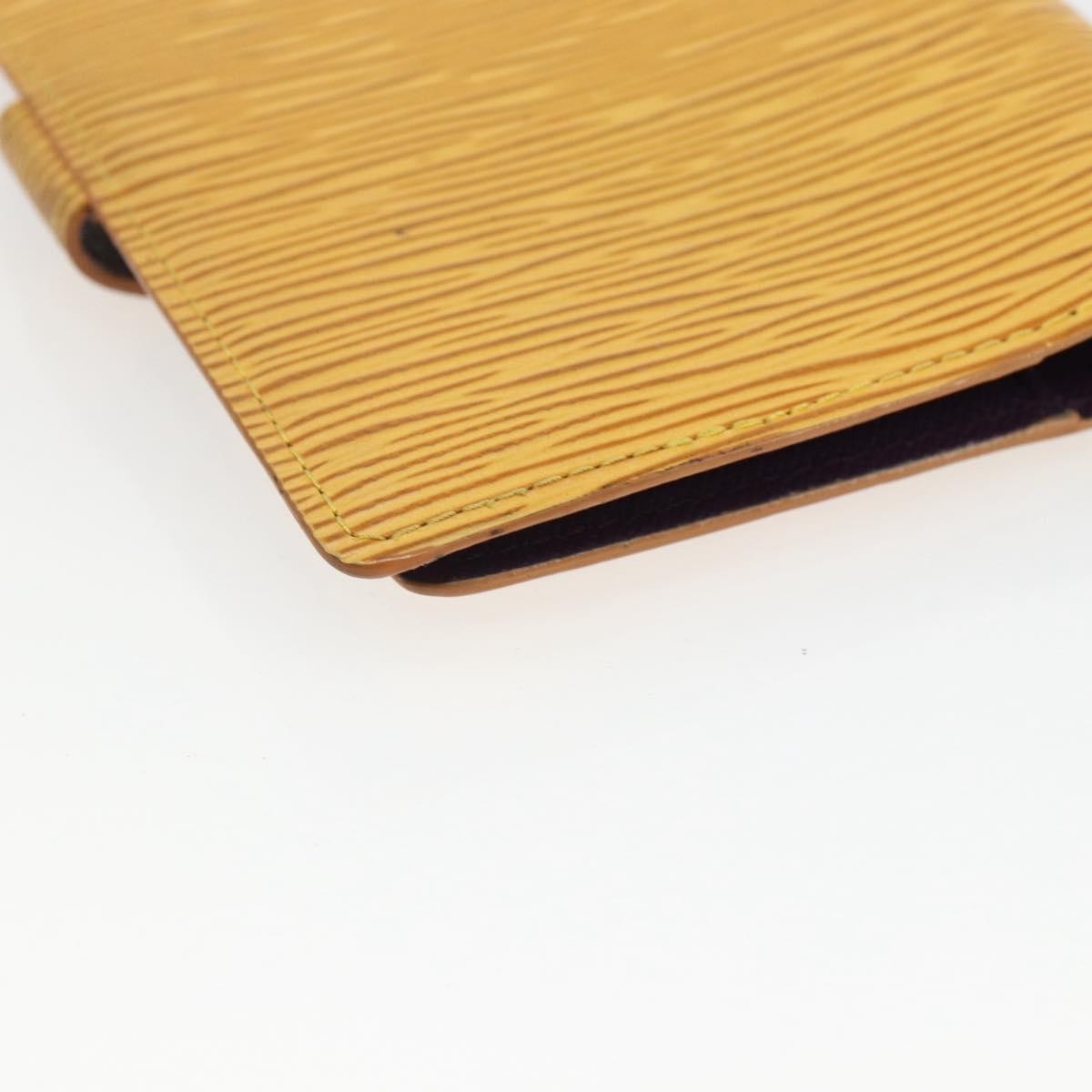Louis Vuitton Agenda Cover Epi Leather Yellow Leather Wallets Accessory (Pre-Owned)