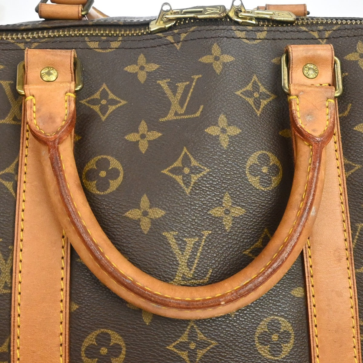 Louis Vuitton Keepall Monogram Canvas Brown Canvas Travel Bag Bag (Pre-Owned)