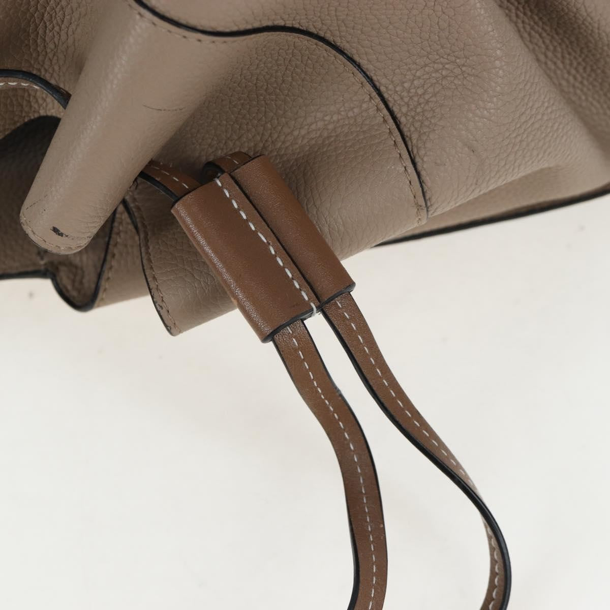 Loewe Hammock Leather Beige Leather Handbag (Pre-Owned)