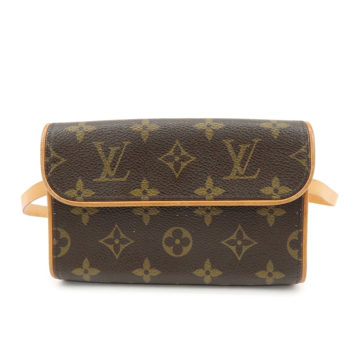 Louis Vuitton Florentine Waist Monogram Canvas Brown Canvas Handbag (Pre-Owned)