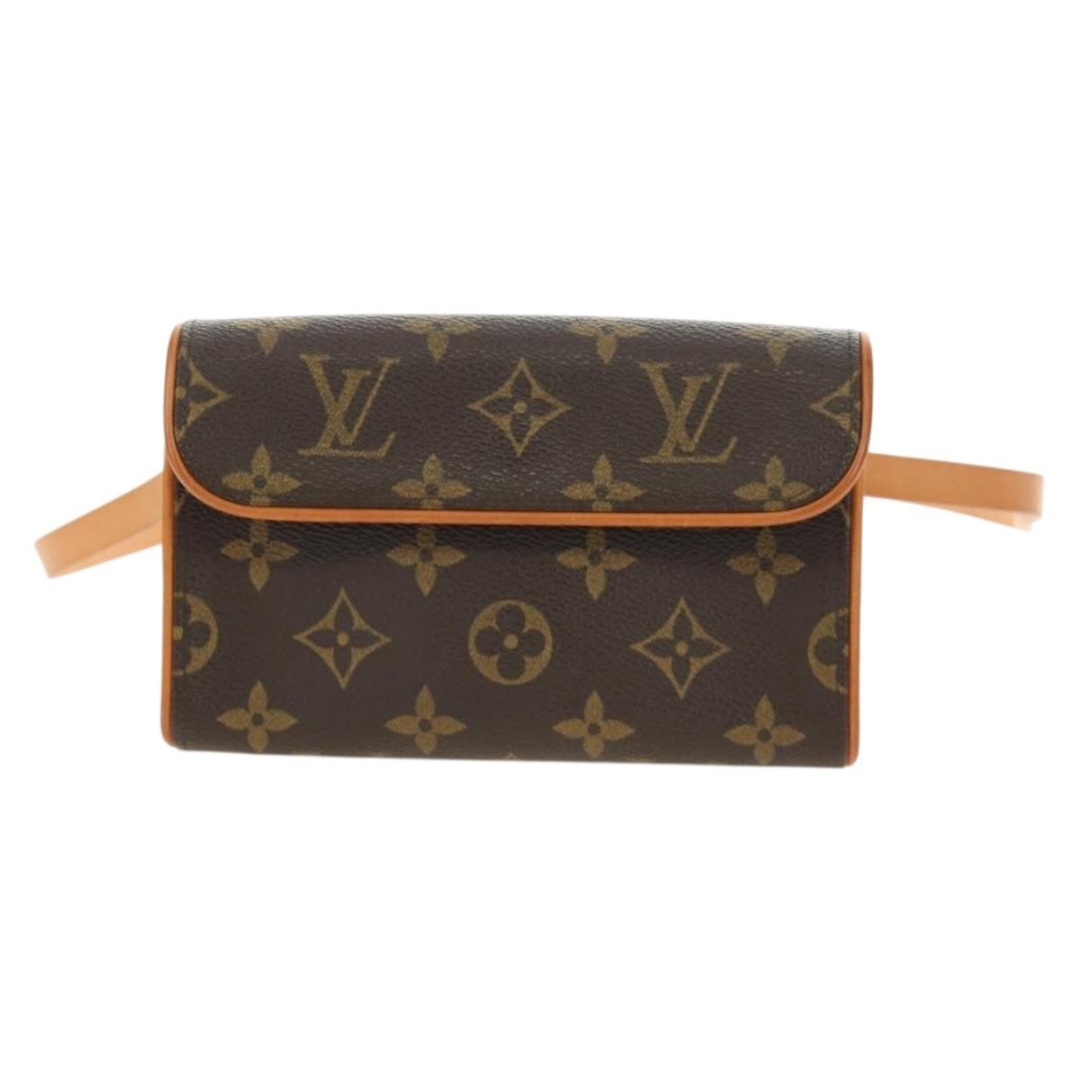 Louis Vuitton Florentine Waist Monogram Canvas Brown Canvas Clutche & Pouche Bag (Pre-Owned)