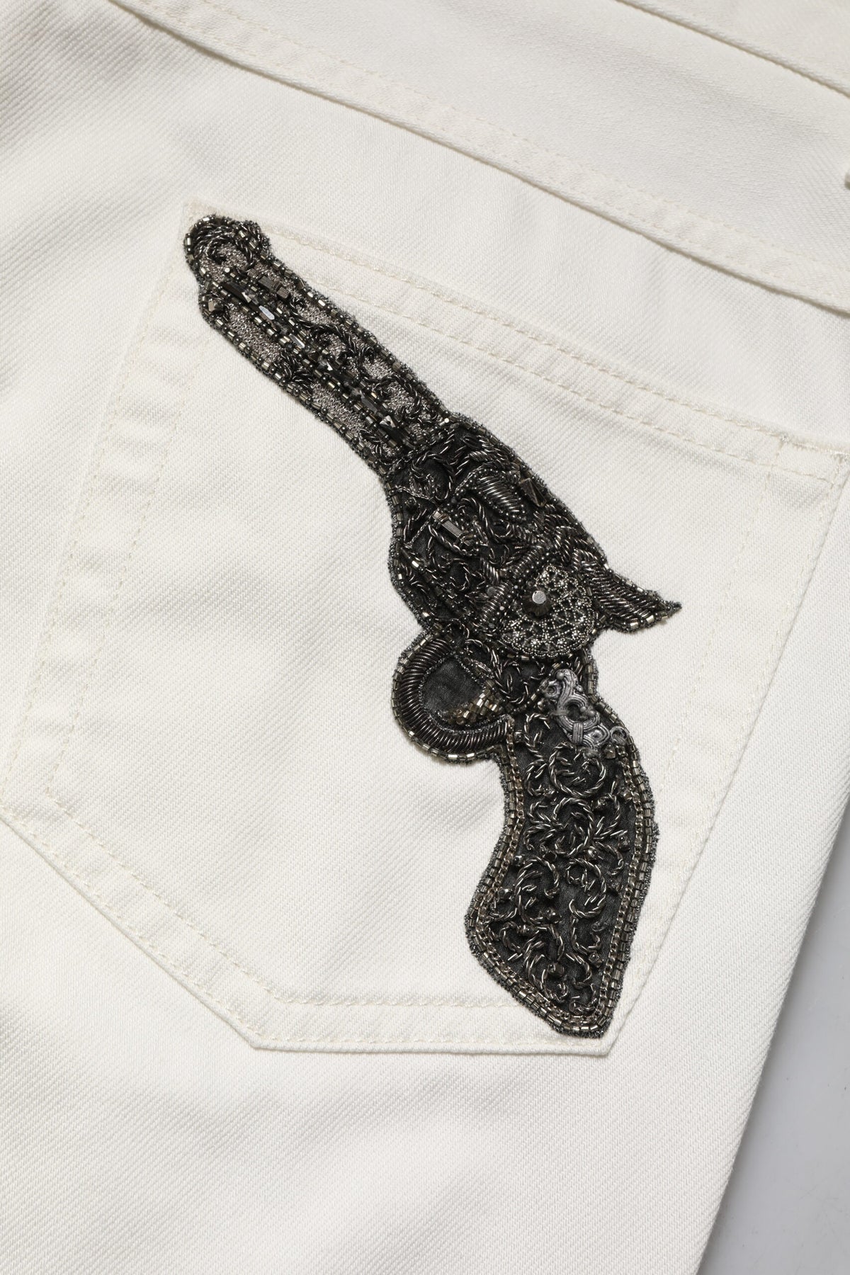 Dolce & Gabbana White Cotton Skinny Men Denim Men's Jeans (Pre-Owned)