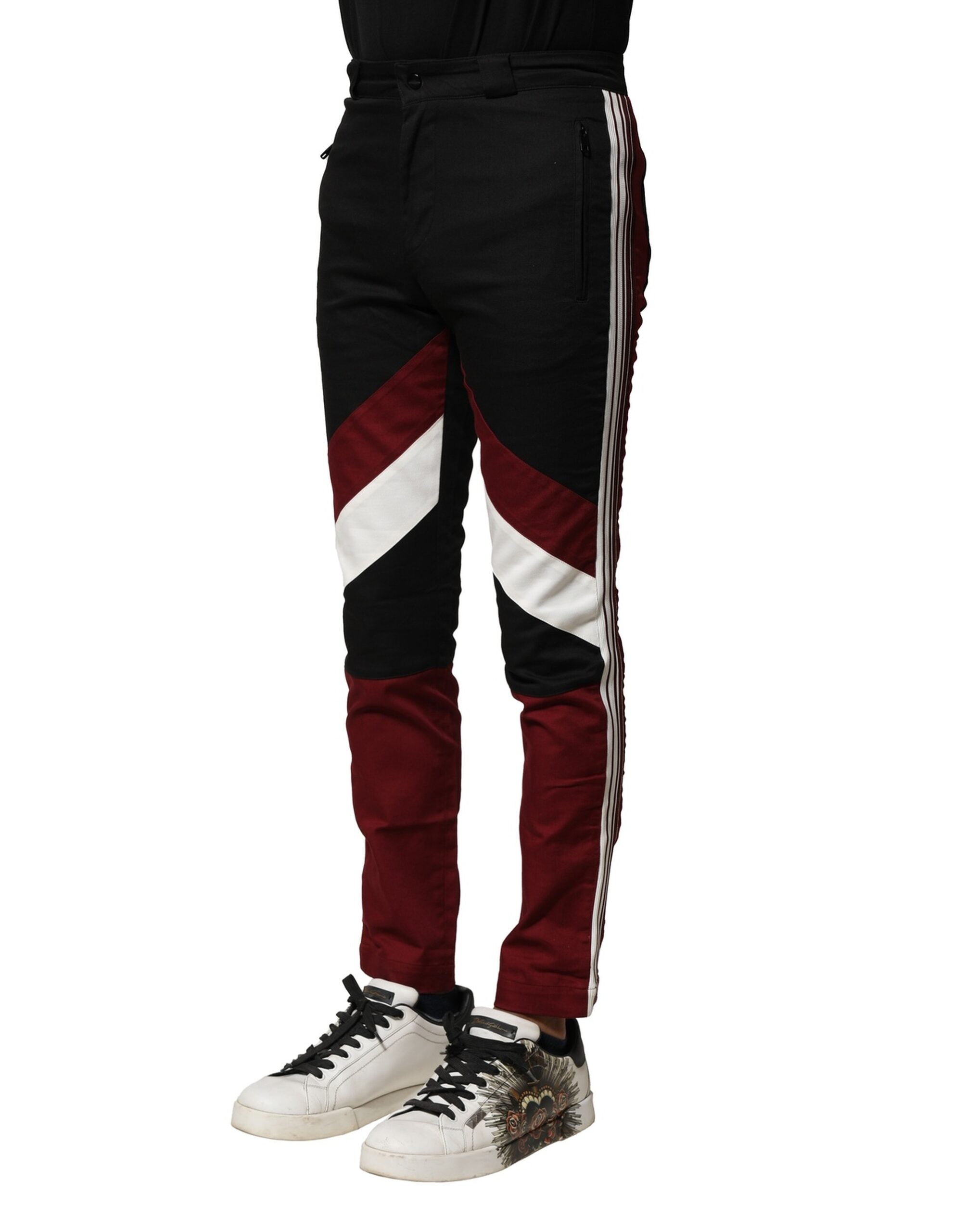 Dolce & Gabbana Multicolor Cotton Jogger Men Men's Pants