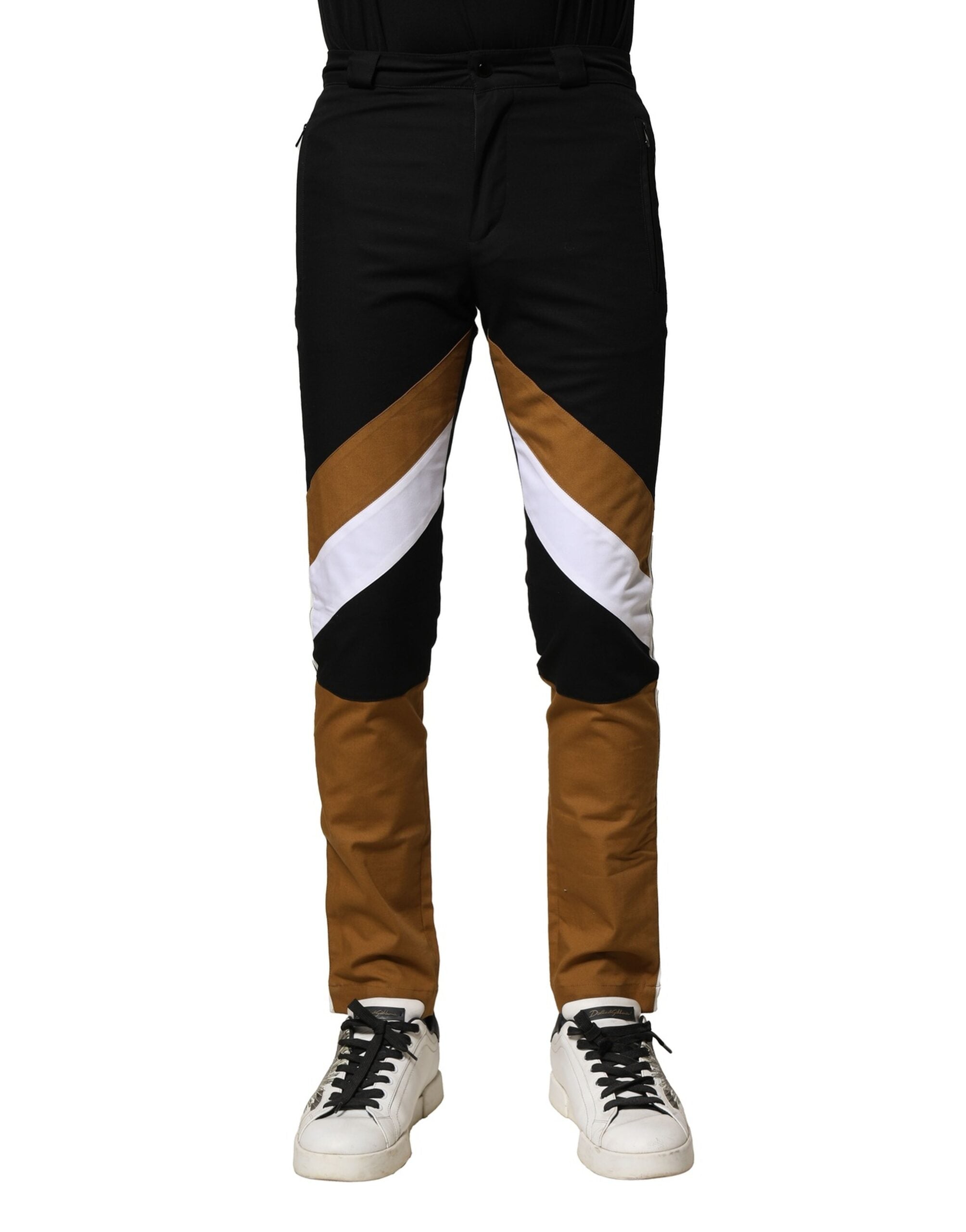 Dolce & Gabbana Multicolor Cotton Slim Fit Men Men's Pants