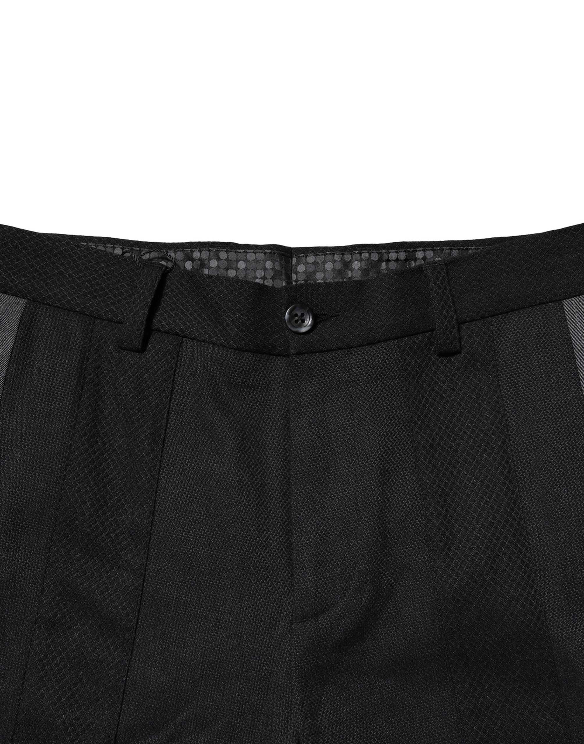 Dolce & Gabbana Black Gray Cotton Tapered Men Men's Pants