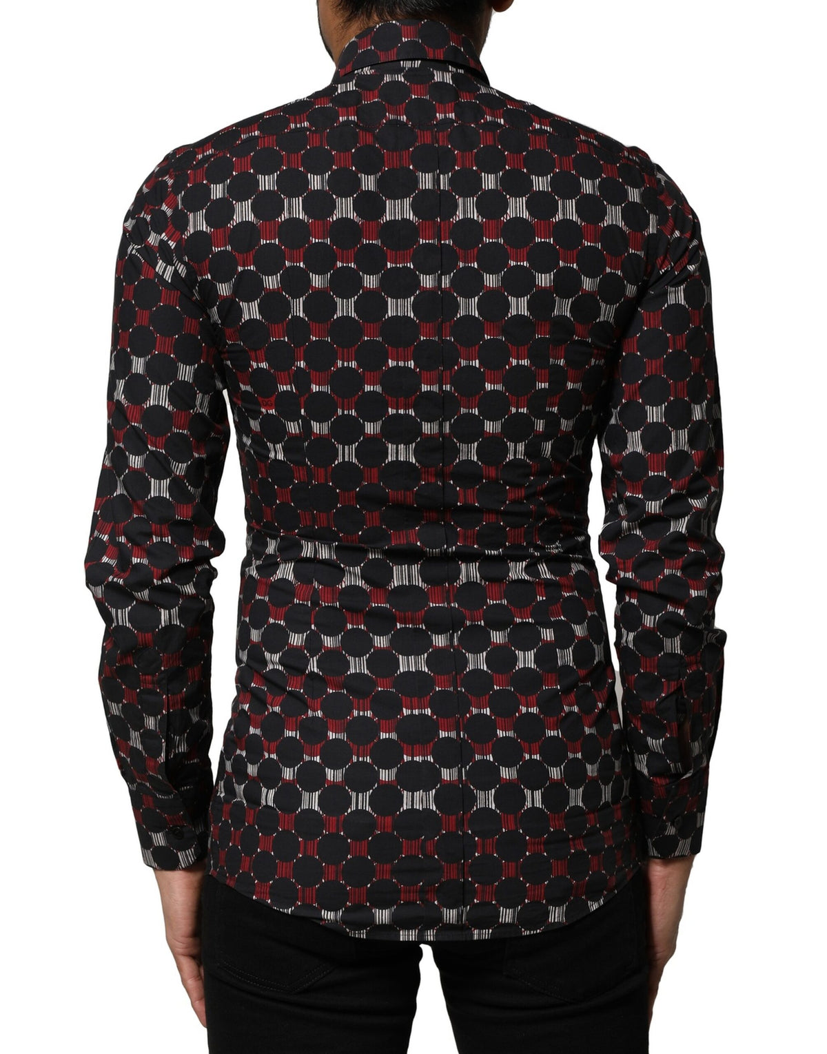 Dolce & Gabbana Multicolor Cotton GOLD Long Sleeves Men's Shirt (Pre-Owned)