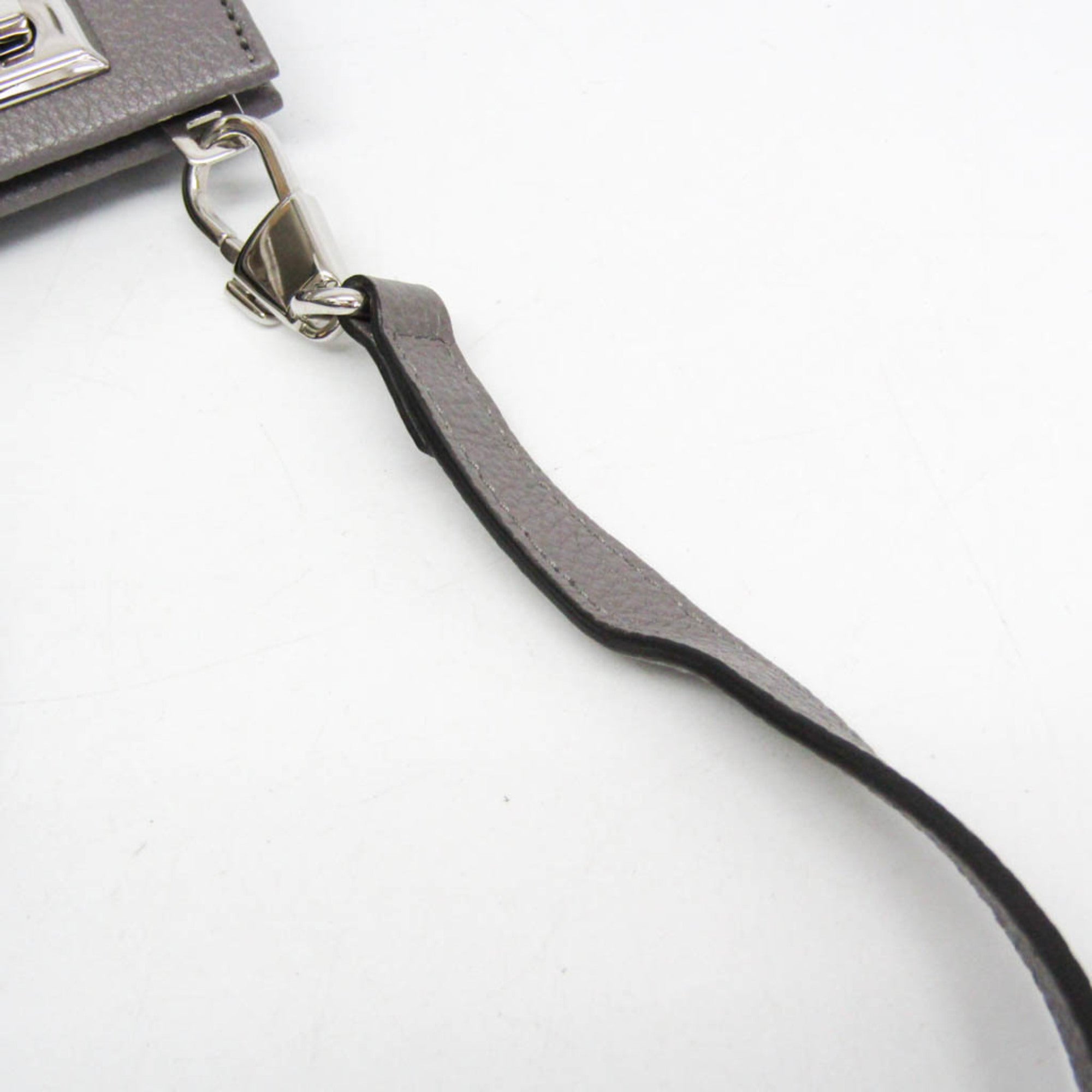Gucci Zumi Top Handle Leather Gray Leather Handbag (Pre-Owned)