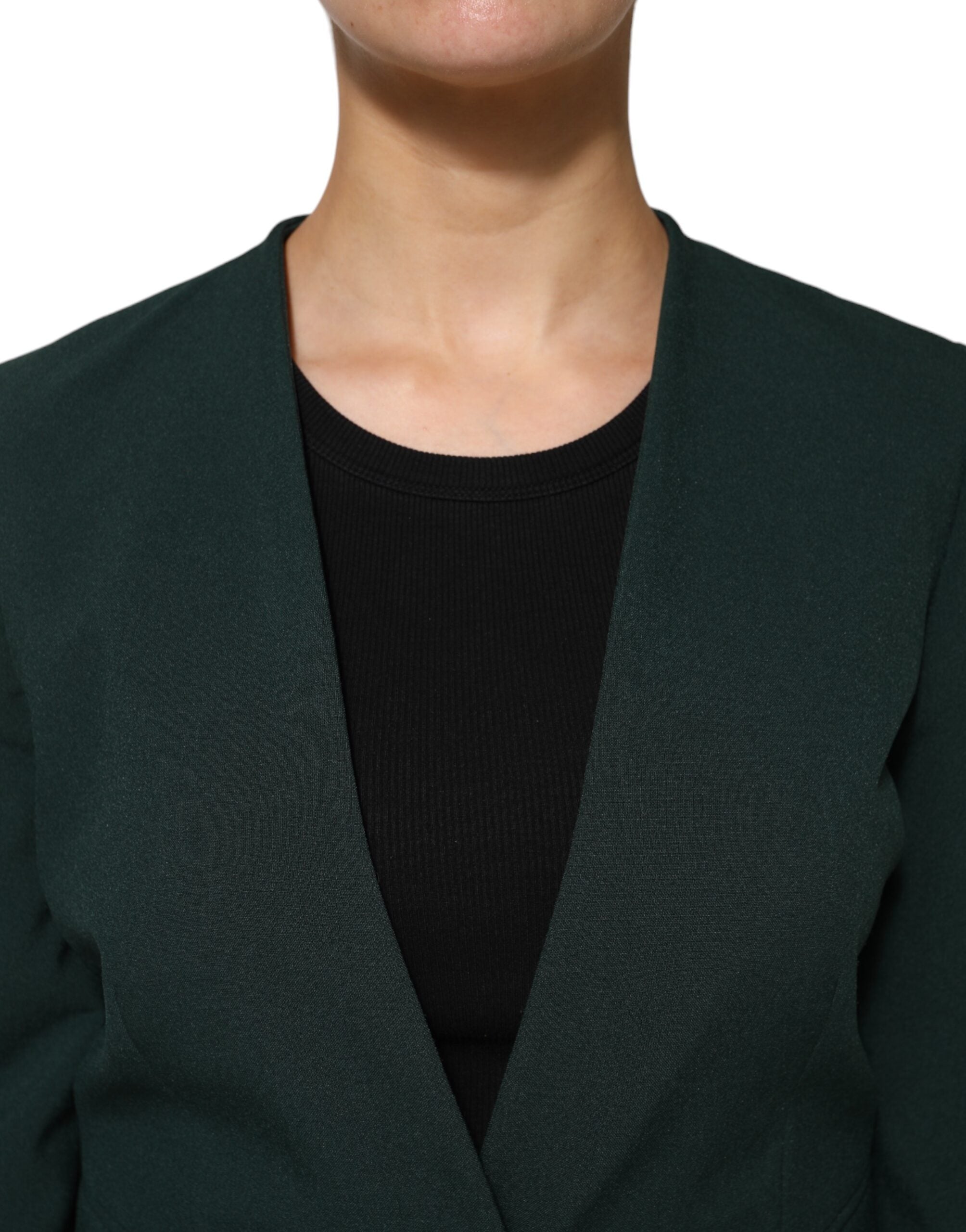 Maison Margiela Green Single Breasted One Button Coat Women's Jacket