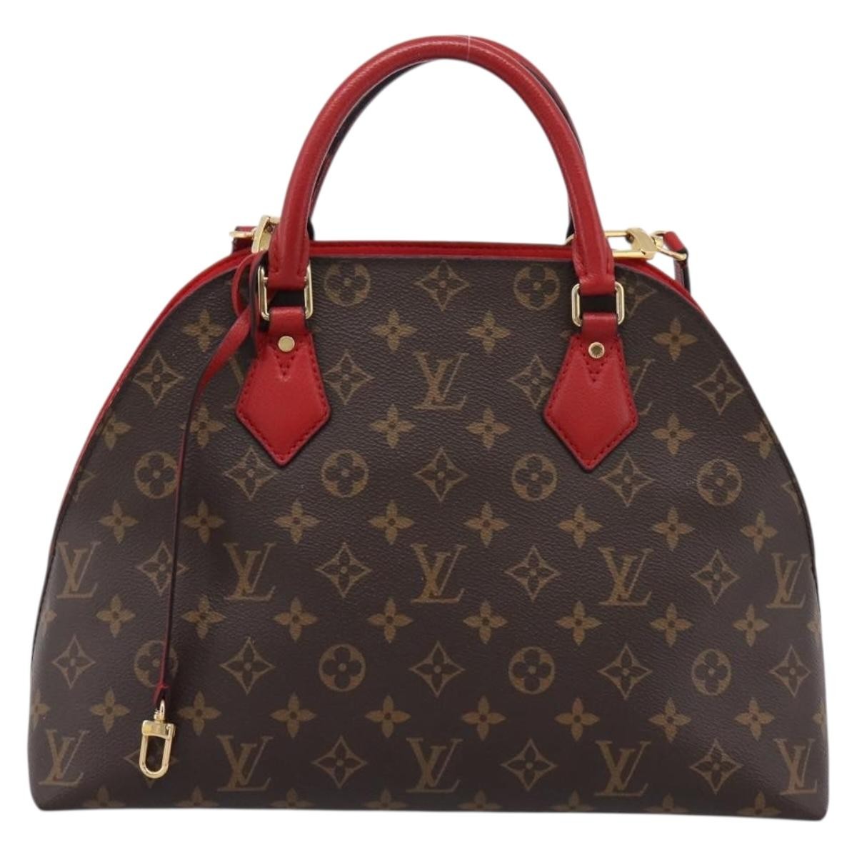 Louis Vuitton Alma Bnb Monogram Canvas With Leather Brown Canvas Handbag (Pre-Owned)