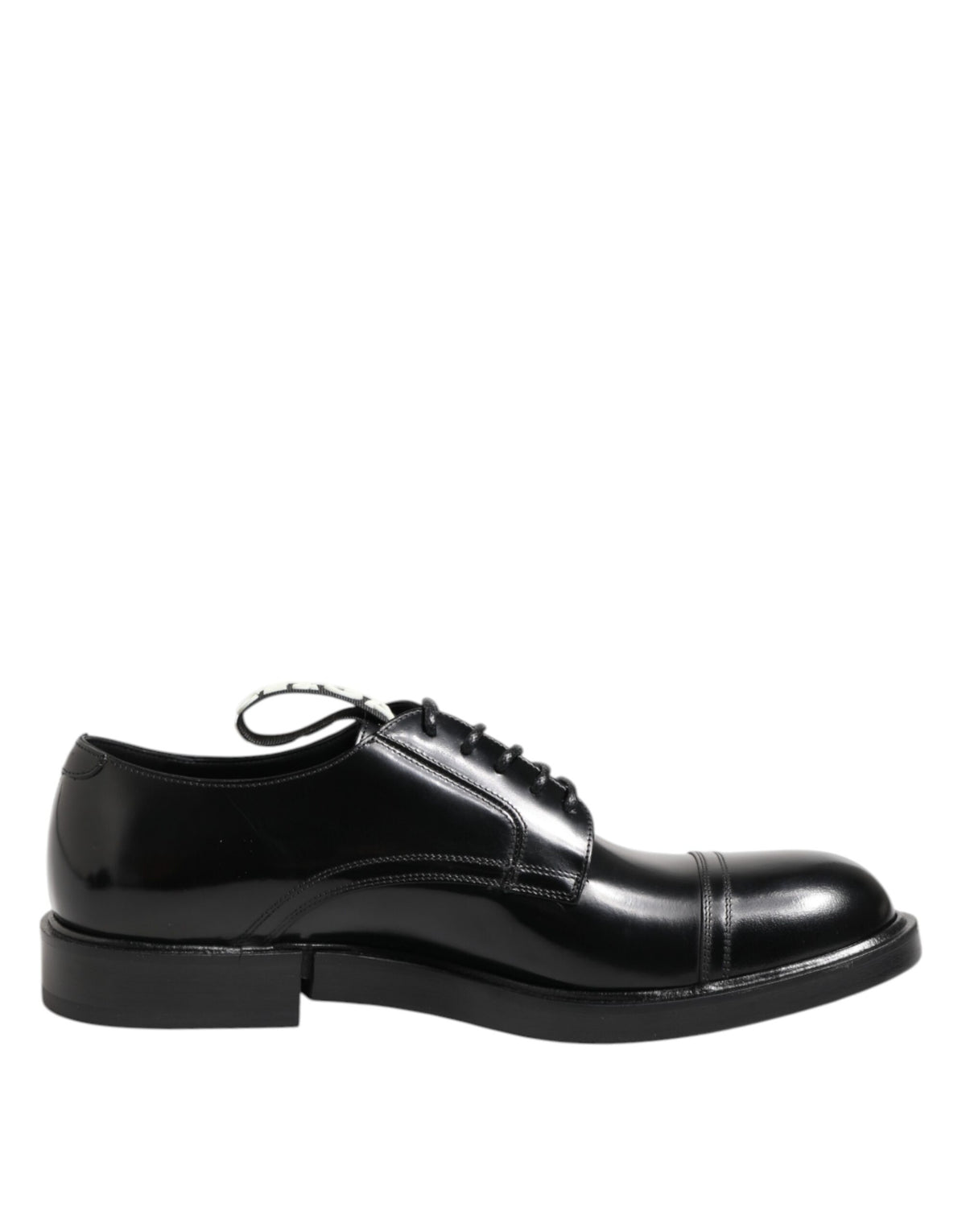 Dolce & Gabbana Black Leather Dress Lace Up Men Formal Men's Shoes