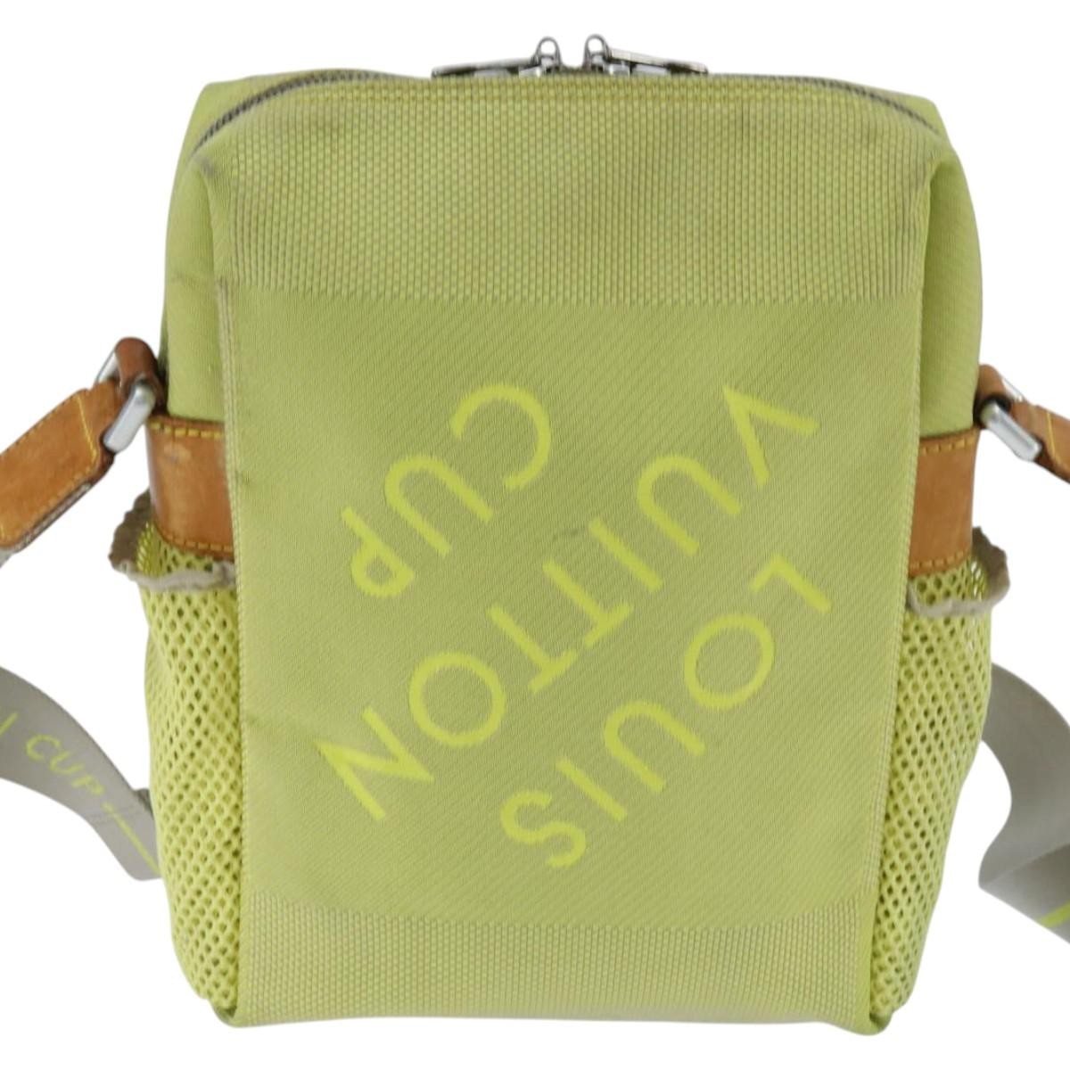Louis Vuitton Cup Weathery Damier Geant Canvas Yellow Canvas Shoulder Bag Bag (Pre-Owned)