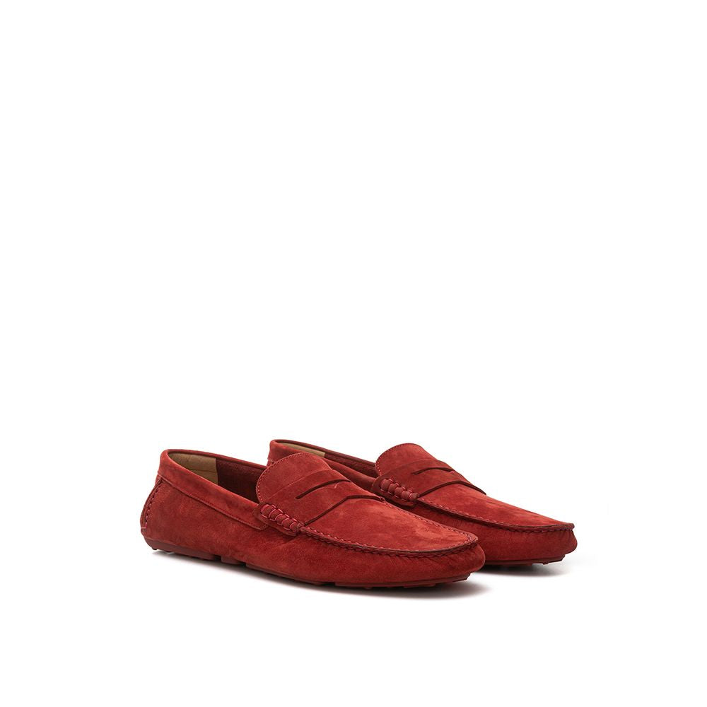 Bally Bordeaux Leather Men's Moccassin
