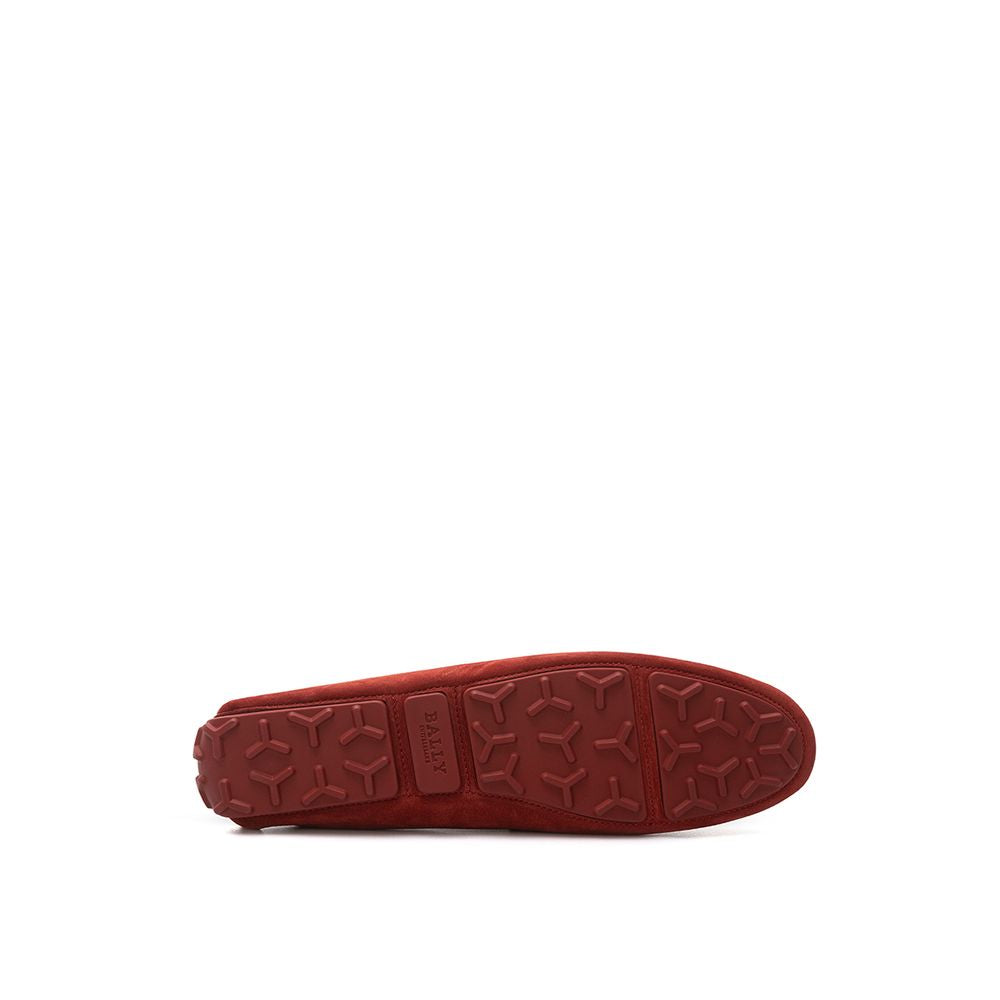 Bally Bordeaux Leather Men's Moccassin