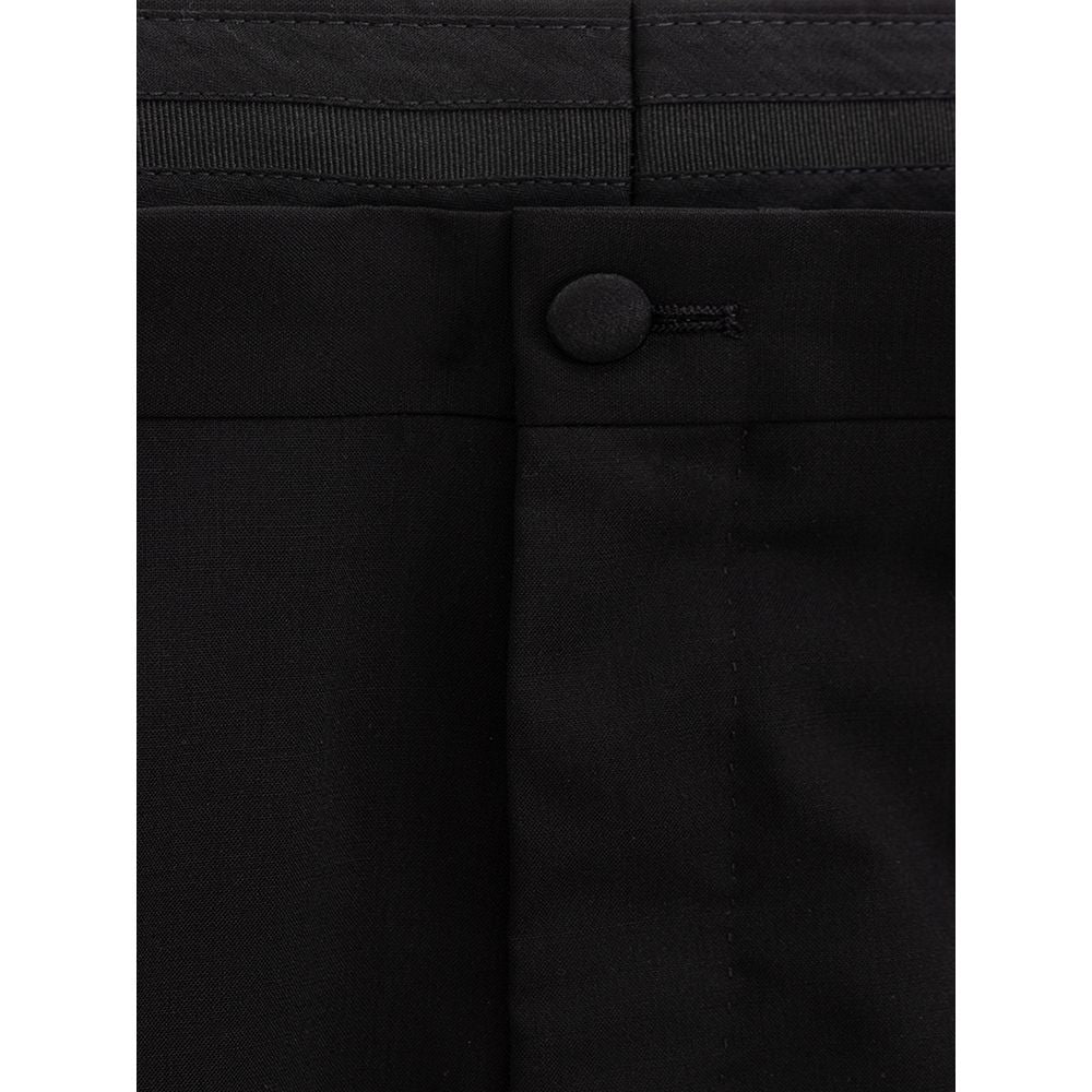 Dolce & Gabbana Black Wool Dress Men's Pants