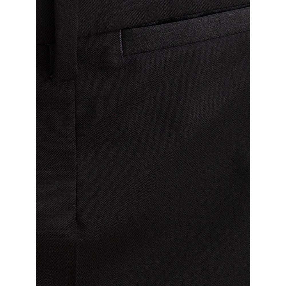 Dolce & Gabbana Black Wool Dress Men's Pants