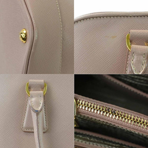 Prada Saffiano Pink Leather Handbag (Pre-Owned)