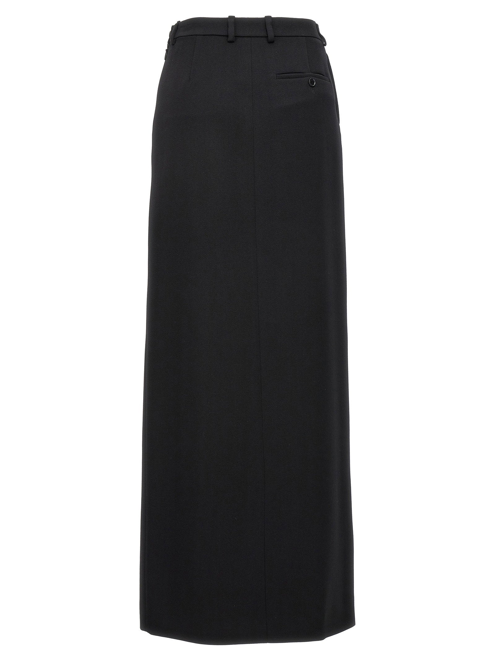 Balenciaga Women's Long Wool Skirt