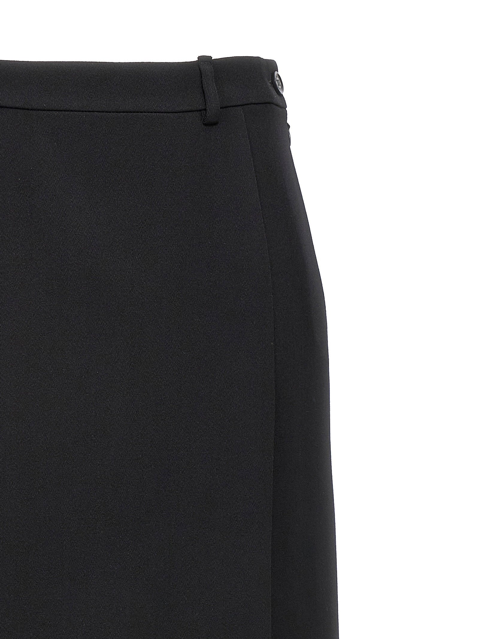 Balenciaga Women's Long Wool Skirt