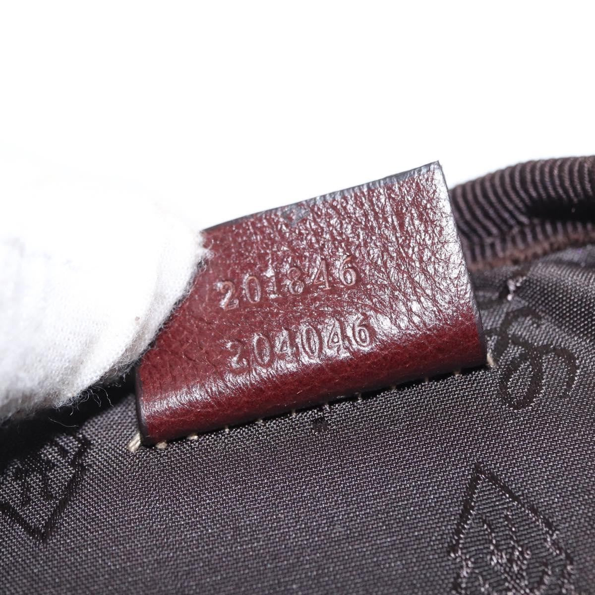 Gucci Belt Leather Burgundy Leather Shoulder Bag Bag (Pre-Owned)