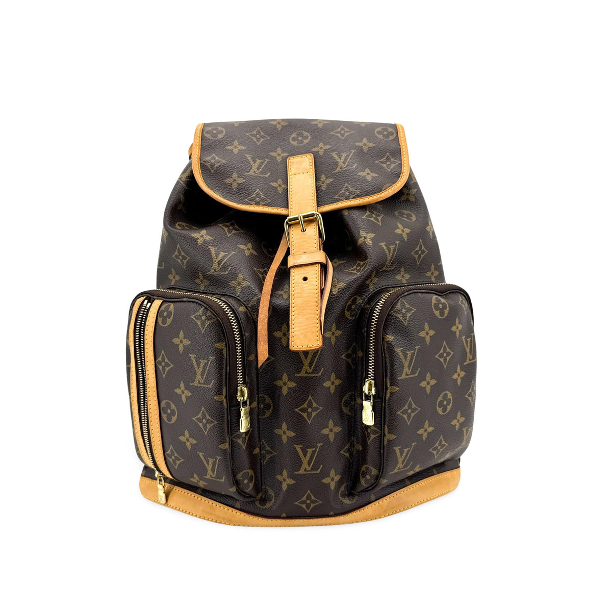 Louis Vuitton Bosphore Monogram Canvas Brown Canvas Backpack Bag (Pre-Owned)