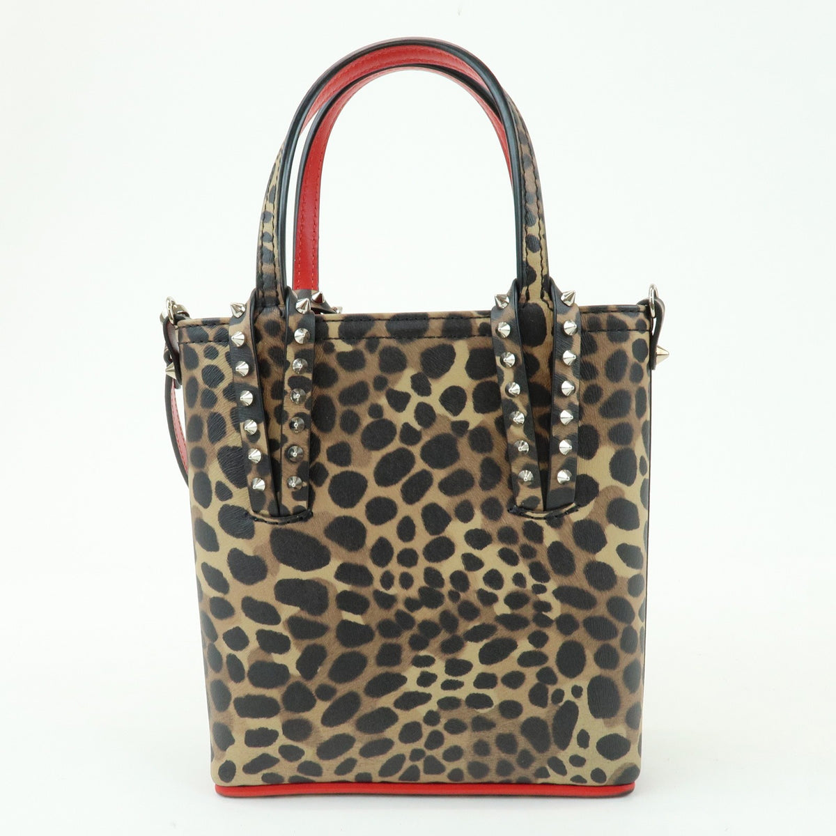 Christian Louboutin Cabata Leather Brown Leather Tote Bag Bag (Pre-Owned)