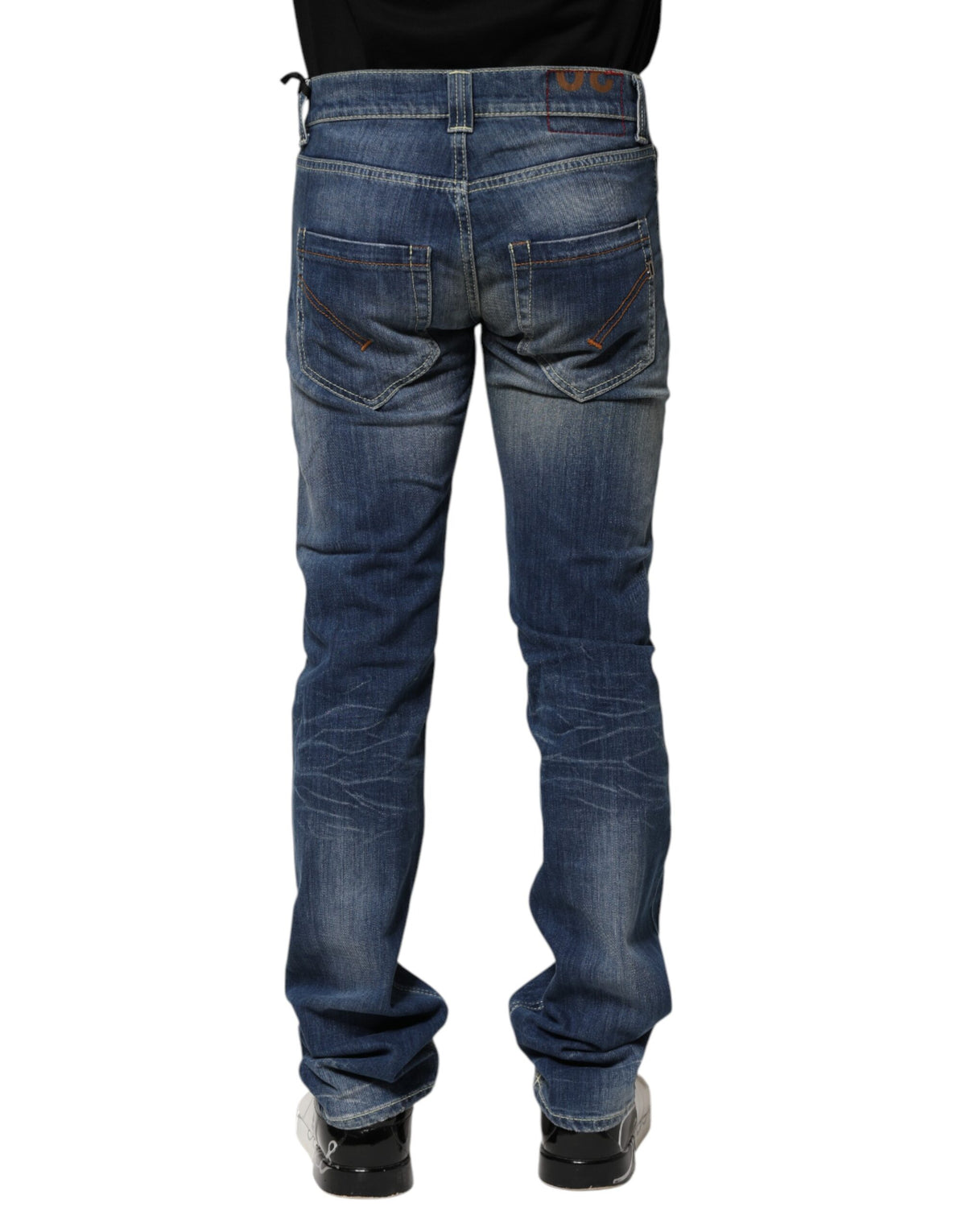 Dondup Blue Washed Skinny Fit Casual Men Denim Men's Jeans