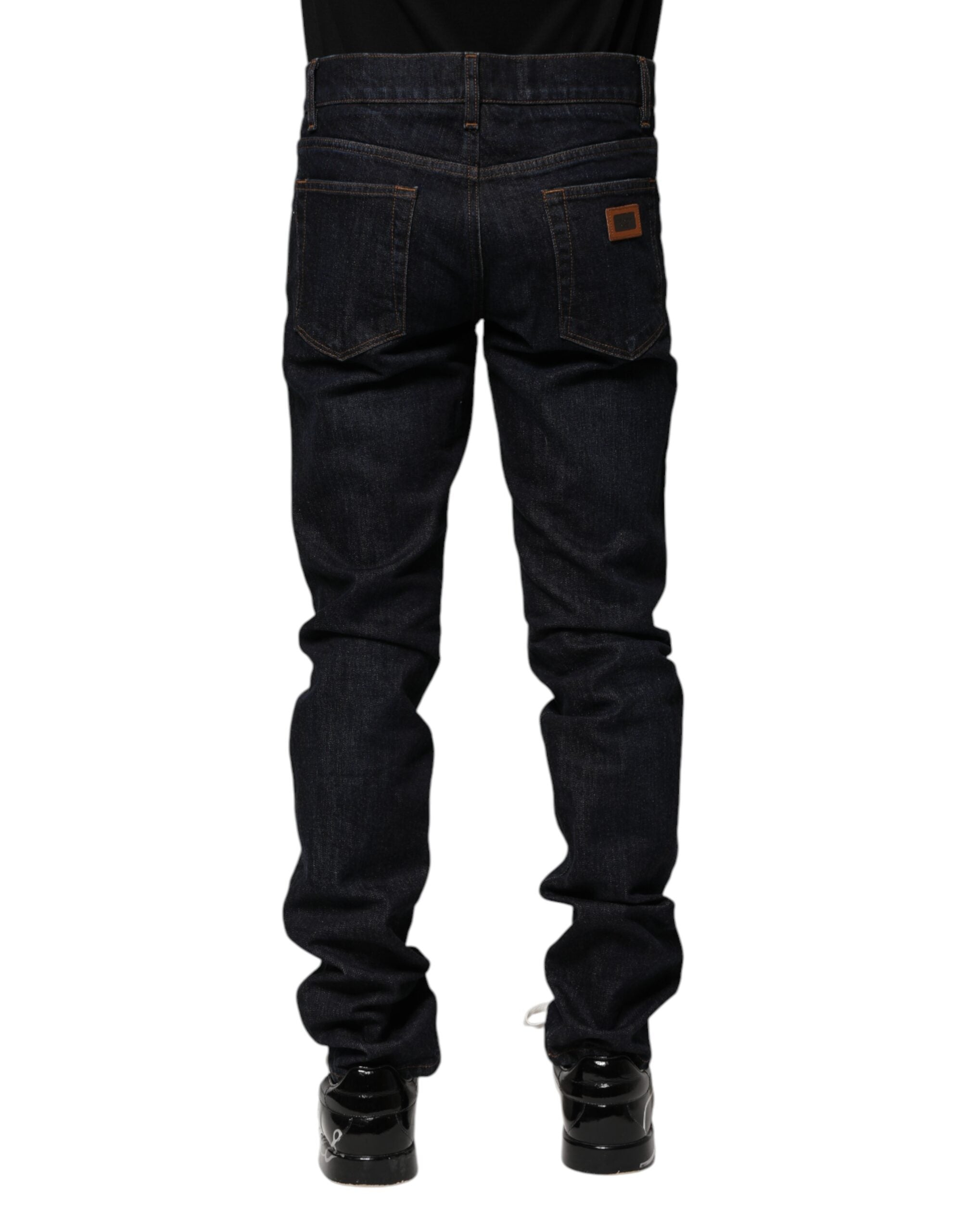 Dolce & Gabbana Black Cotton Skinny Denim Men Men's Jeans