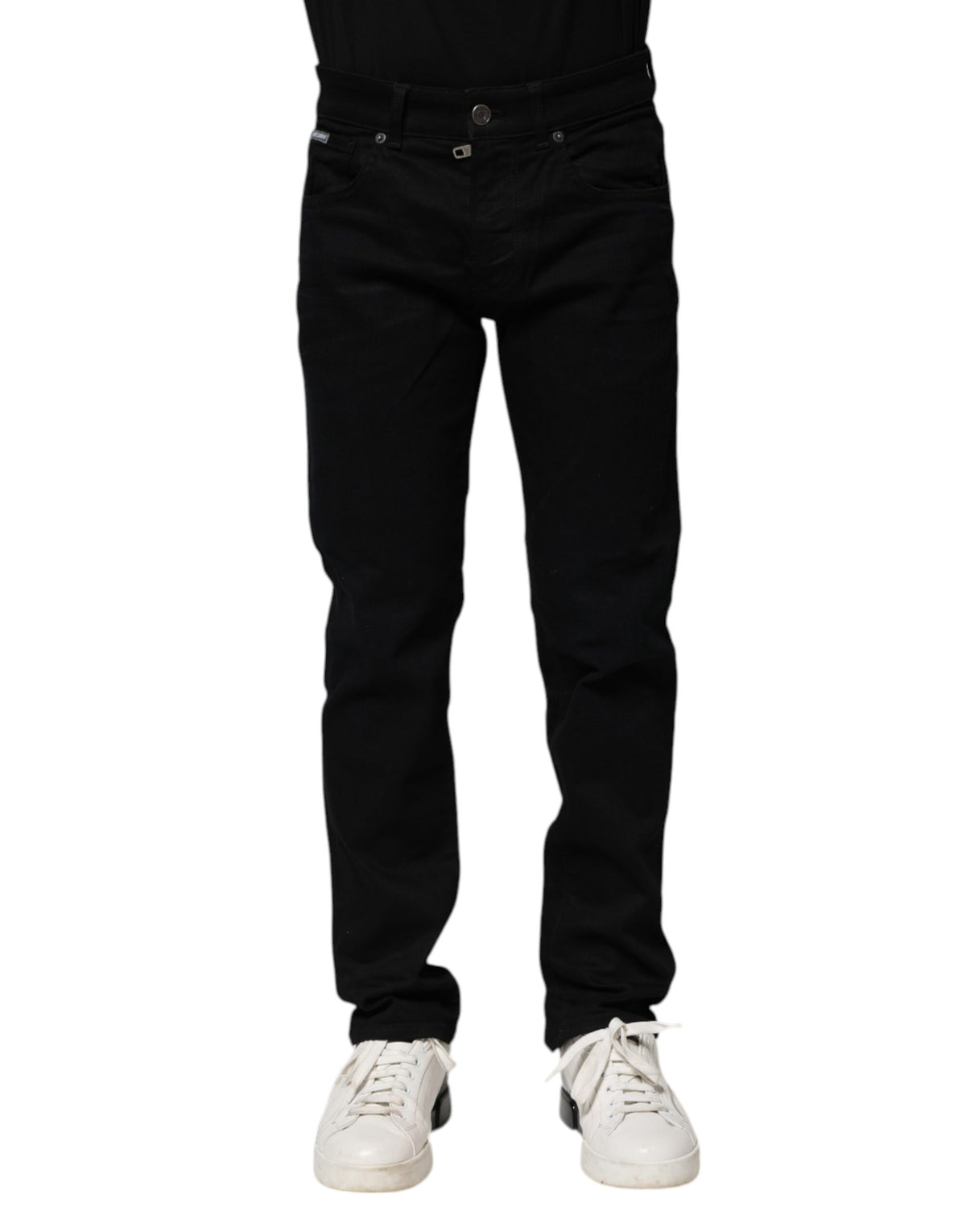 Dolce & Gabbana Black Cotton Skinny Denim Men's Jeans