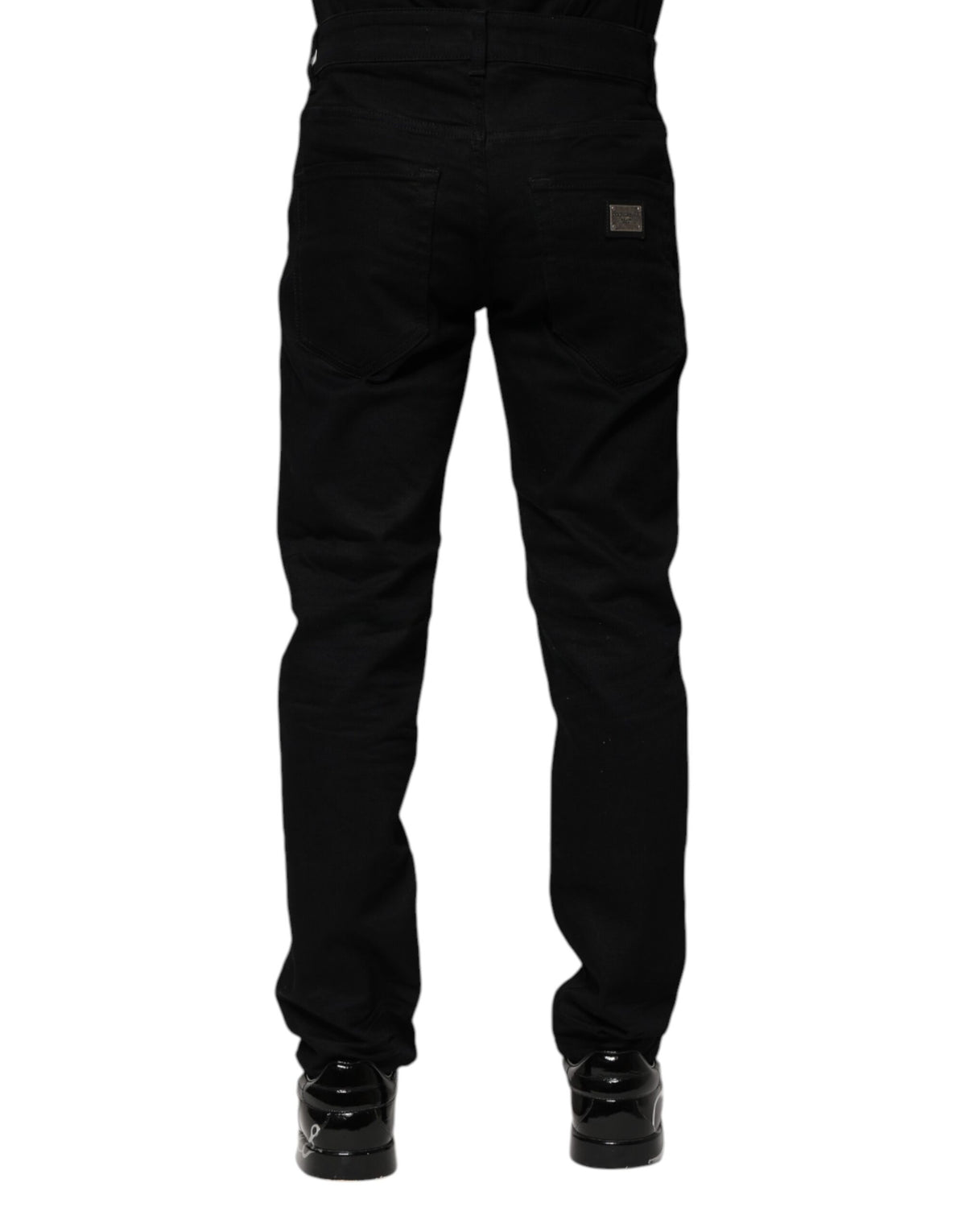 Dolce & Gabbana Black Cotton Skinny Denim Men's Jeans