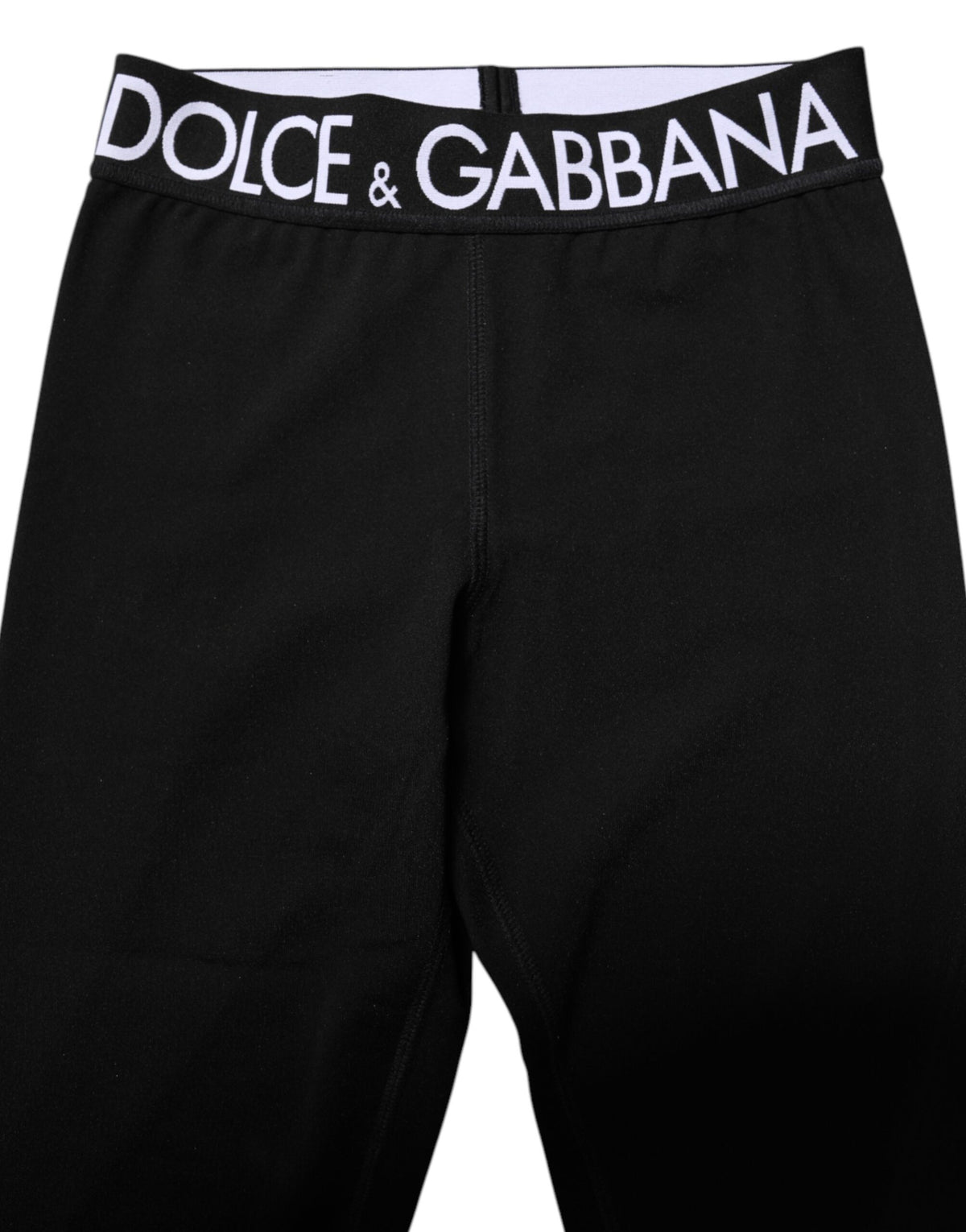Dolce & Gabbana Black Silver Nylon Skinny Men Leggings Men's Pants