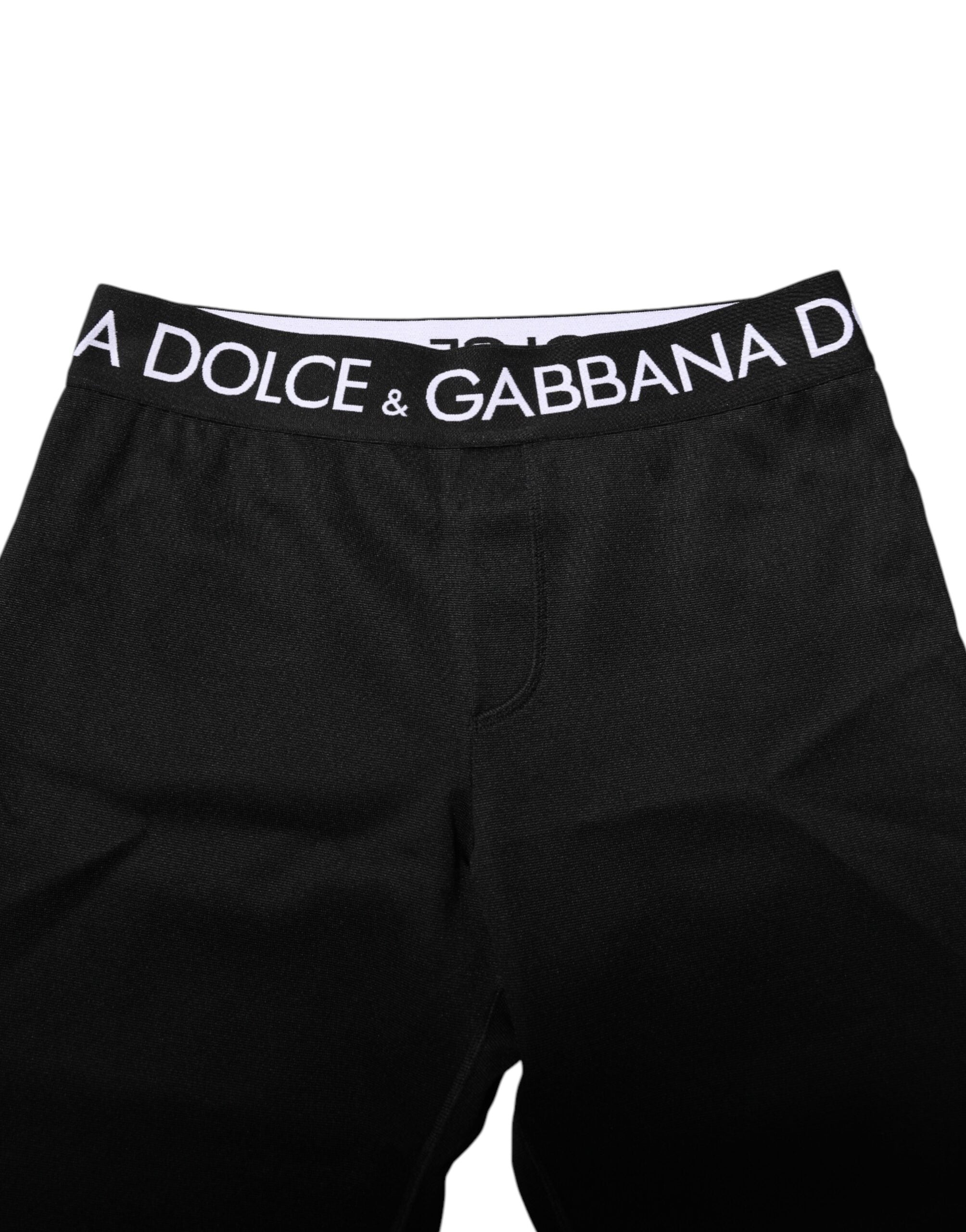 Dolce & Gabbana Black Nylon Skinny Men Jogger Men's Pants