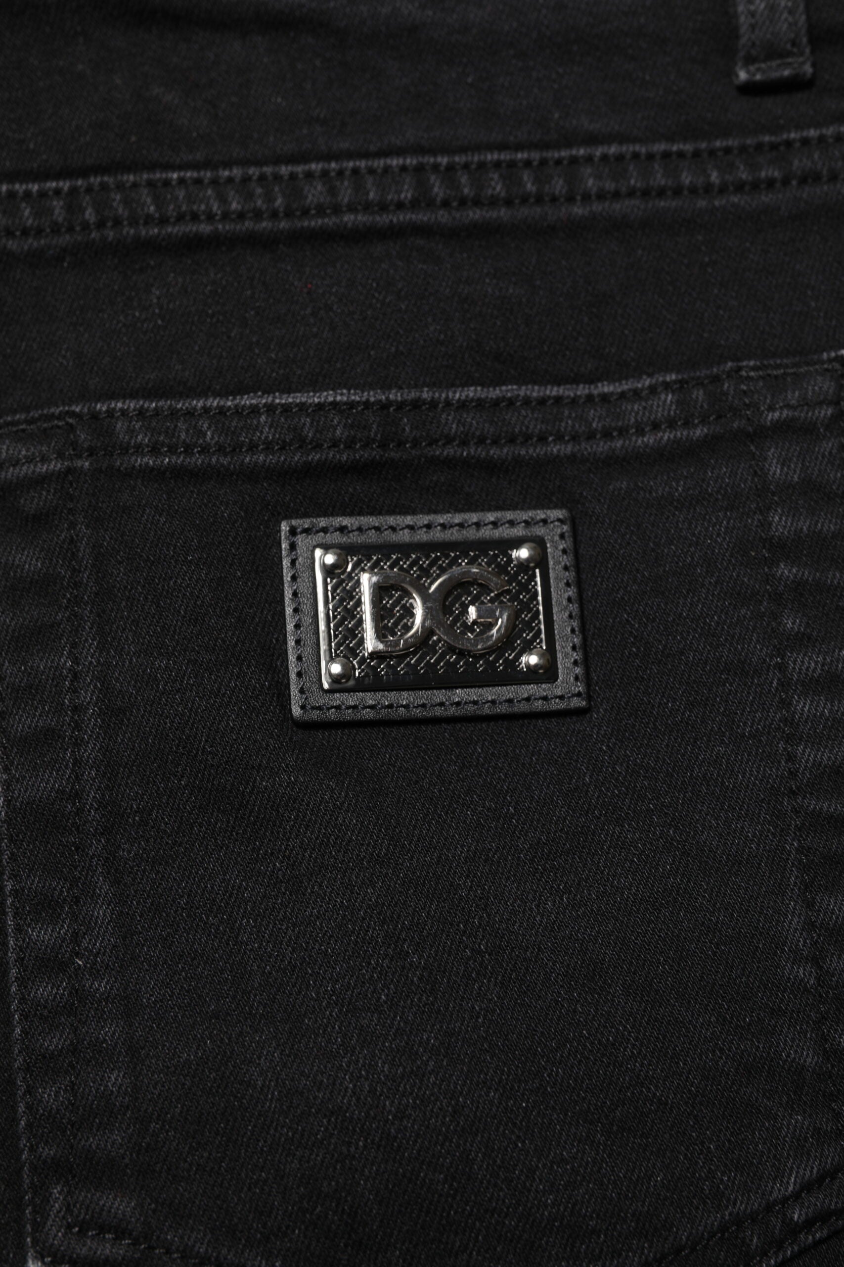 Dolce & Gabbana Black Cotton Skinny Men Denim Men's Jeans